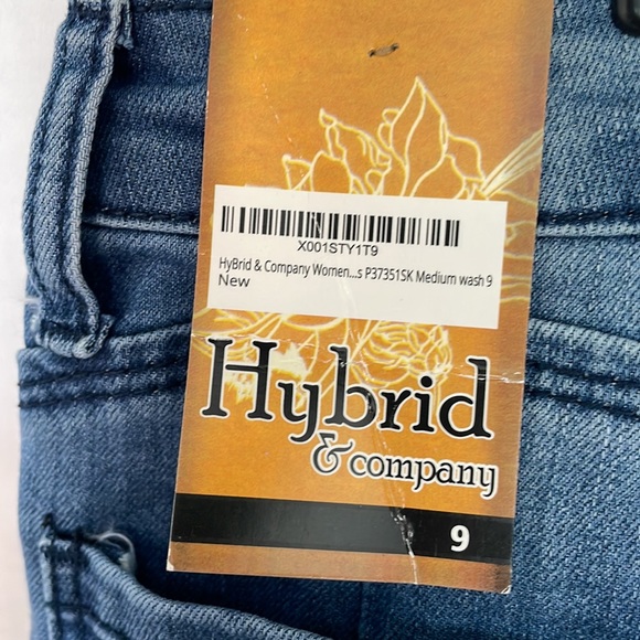 Hybrid & Company ripped bum lifter cuffed skinny jeans Junior’s sz 9 NWT - Picture 3 of 14